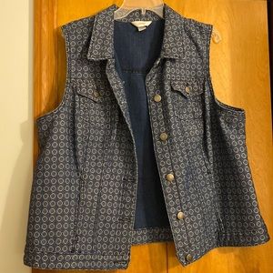 Cj banks denim vest